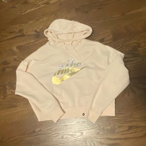 Cropped Blush Nike Sweatshirt